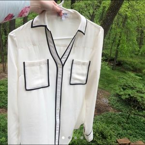 White Dress Blouse✨ Size Small-Large • Express